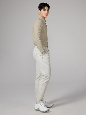 リブ メンズ ポロシャツ 長袖