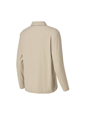 リブ メンズ ポロシャツ 長袖