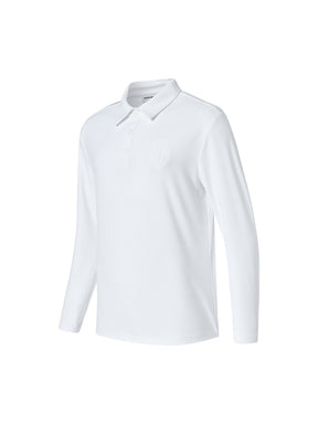 リブ メンズ ポロシャツ 長袖