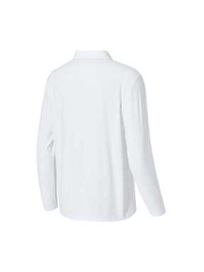 リブ メンズ ポロシャツ 長袖