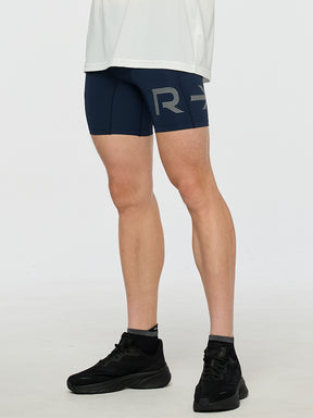 RXメンズ コンプレッション ポケット付き 4分丈 レギンス