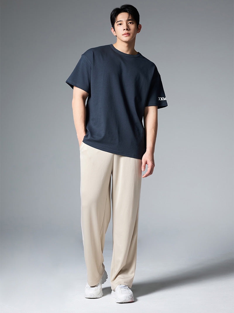 トラックライン メンズ メッシュ ワイドパンツ