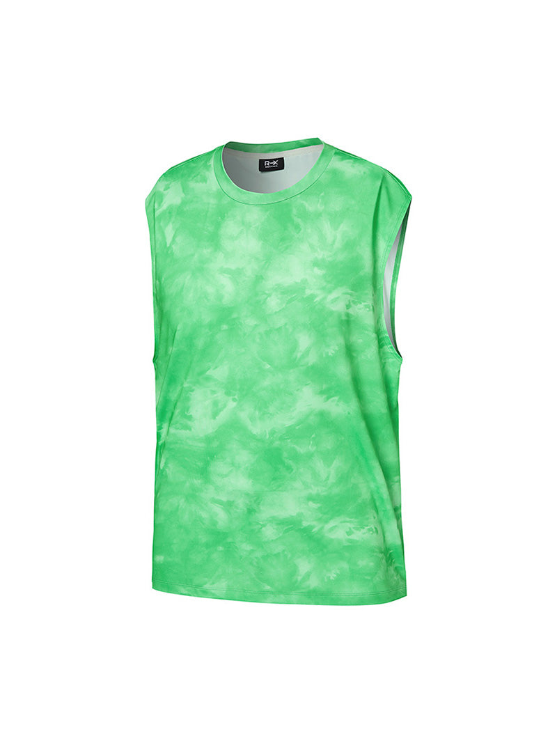 正規品 新品未使用 未開封 ZUMBA Tシャツ タイダイ グリーンXL/XXL RX メンズ アイスフェザー タイダイ染め ノースリーブ