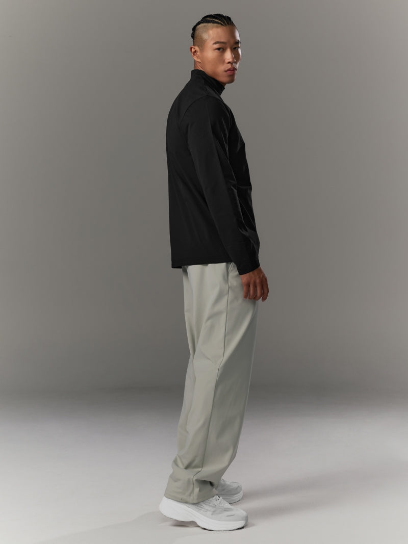 メンズ ピーチ起毛 デイリー エコティブ 長袖 - モックネック