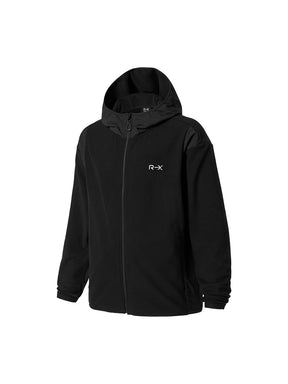 RX メンズ ウーブンミックス グリッドフリース ジップアップ