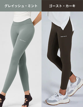 【おすすめセット】パッド付き モックネック 長袖 & BLACK LABEL シグネチャー360N 裏起毛レギンス