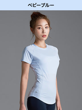 【夏まとめ買い】ICE FEATHER 半袖 スリムフィット