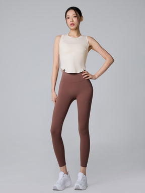 XT4354G XELLA LIGHT ラウンドヘム ノースリーブ