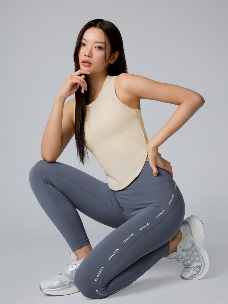 XT4354G XELLA LIGHT ラウンドヘム ノースリーブ