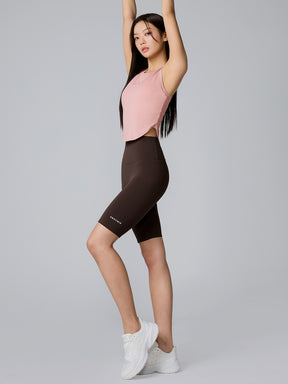 XT4354G XELLA LIGHT ラウンドヘム ノースリーブ