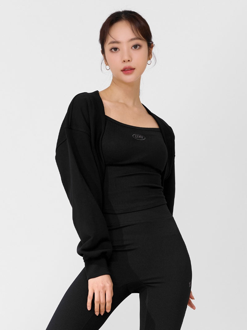 XTFBR01H2 リブ ストレッチ パッド付き キャミソール