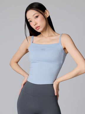 XTFBR01H2 リブ ストレッチ パッド付き キャミソール