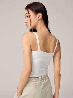 XTFBR01H2 リブ ストレッチ パッド付き キャミソール