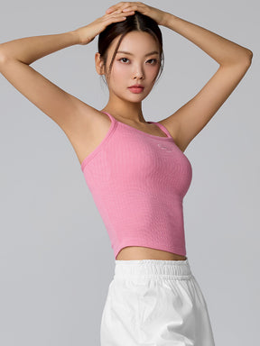 XTFBR01H2 リブ ストレッチ パッド付き キャミソール