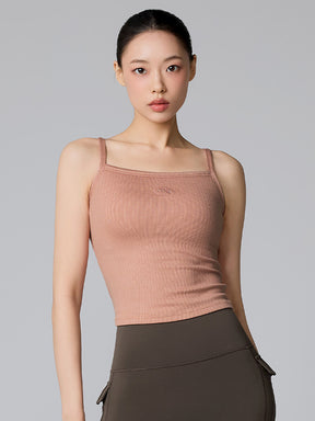 XTFBR01H2 リブ ストレッチ パッド付き キャミソール