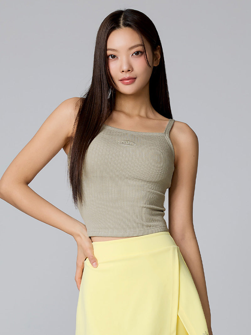 XTFBR01H2 リブ ストレッチ パッド付き キャミソール