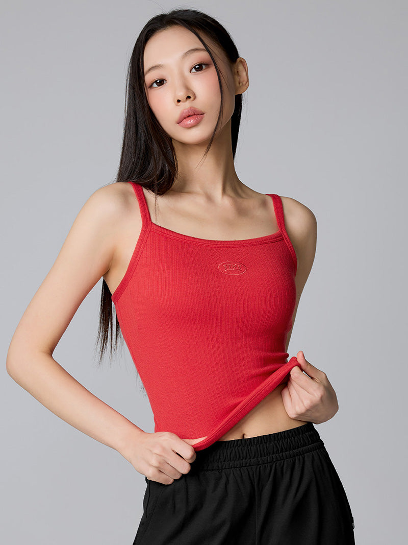 XTFBR01H2 リブ ストレッチ パッド付き キャミソール