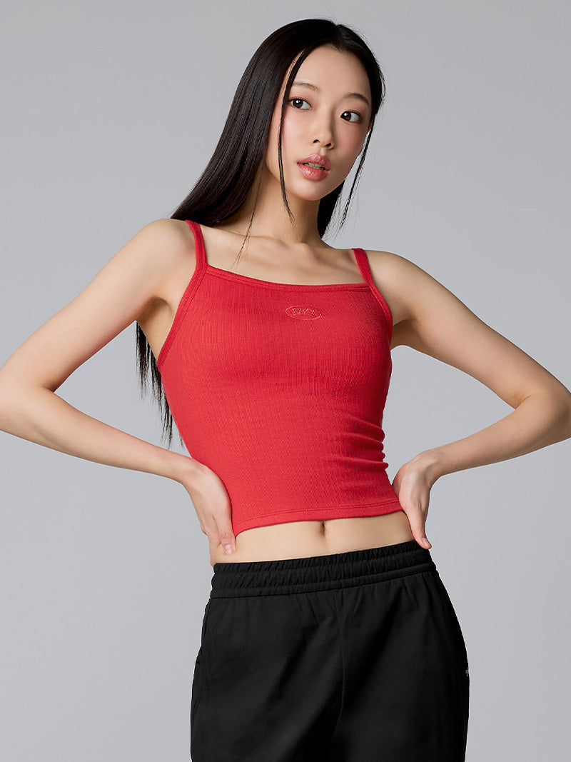 XTFBR01H2 リブ ストレッチ パッド付き キャミソール