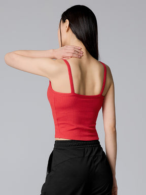 XTFBR01H2 リブ ストレッチ パッド付き キャミソール