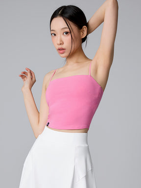 XTFBR01J2 細ストラップ クロップド丈 シルキーブラトップ