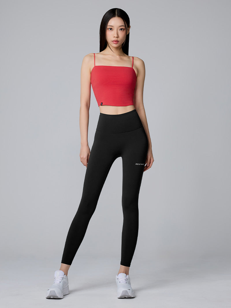 XTFBR01J2 細ストラップ クロップド丈 シルキーブラトップ