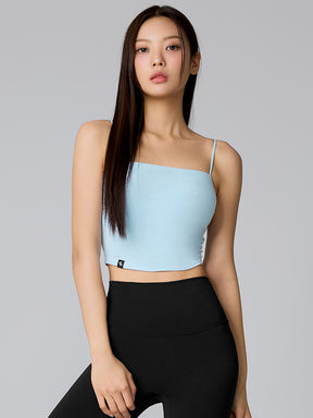 XTFBR01J2 細ストラップ クロップド丈 シルキーブラトップ