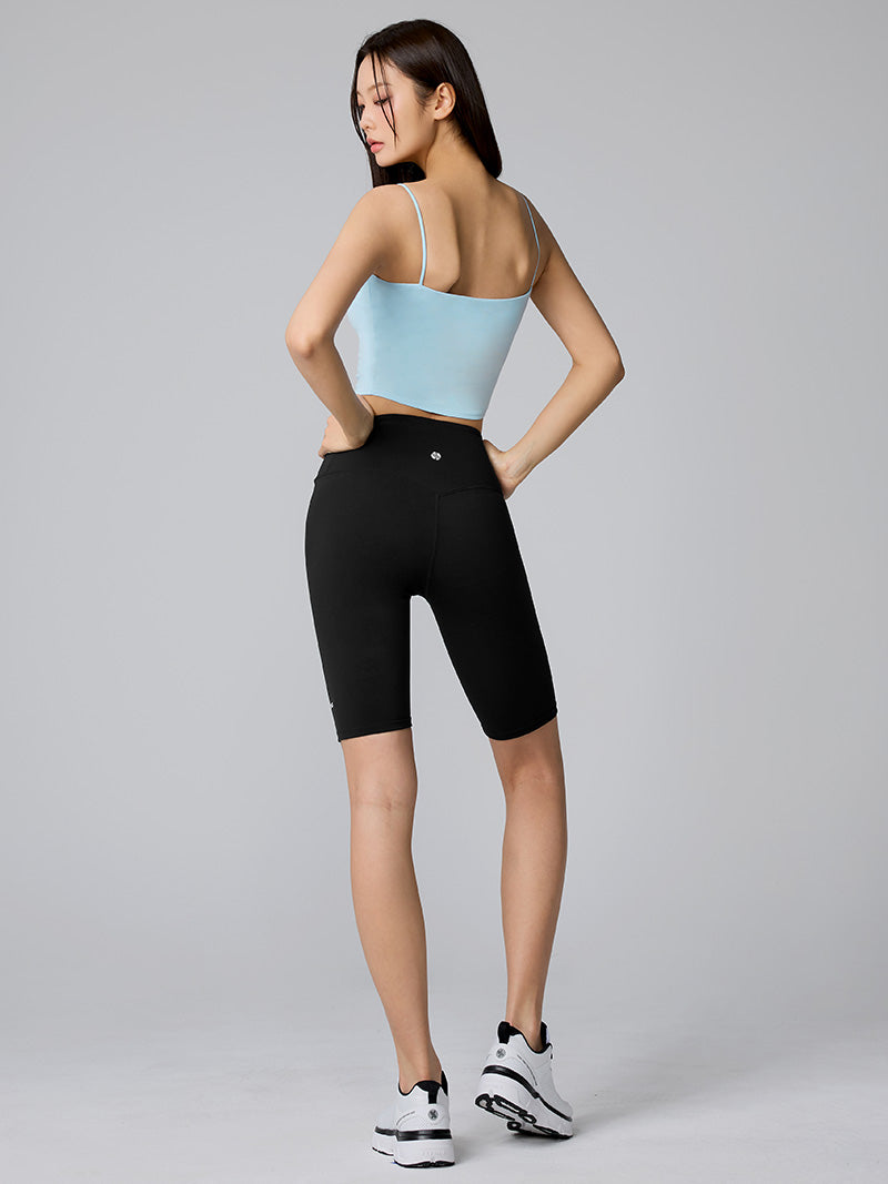 XTFBR01J2 細ストラップ クロップド丈 シルキーブラトップ