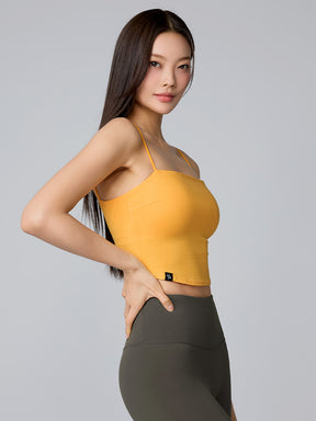 XTFBR01J2 細ストラップ クロップド丈 シルキーブラトップ