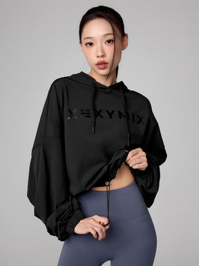 XTFHD50J3 ハイテンション ルーズフィット クロップド丈 パーカー (単品)