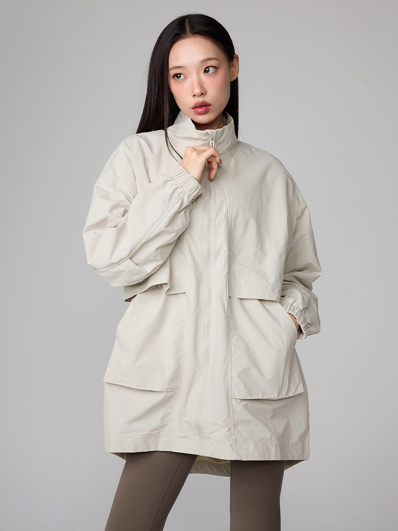 ohgaベージュ ベンリージャケット 良品 OHGA オーガ BENLY JKT ベンリージャケット フーデッドジャケット