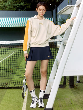XTFMT04J3 カラーブロック 襟付き トレーナー