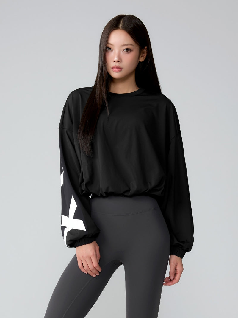 XTFMT50J3 ロゴ入り ルーズフィット スウェット