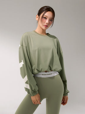 XTFMT50J3 ロゴ入り ルーズフィット スウェット