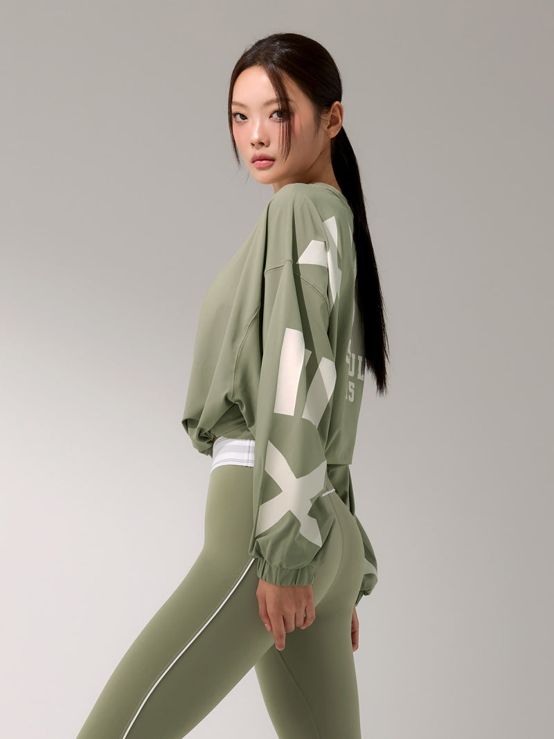 XTFMT50J3 ロゴ入り ルーズフィット スウェット