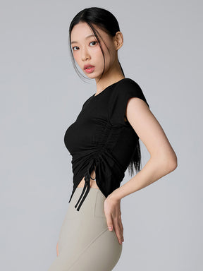 XTFST10J3 ソフトリブ サイドリボン付き 2WAY 半袖