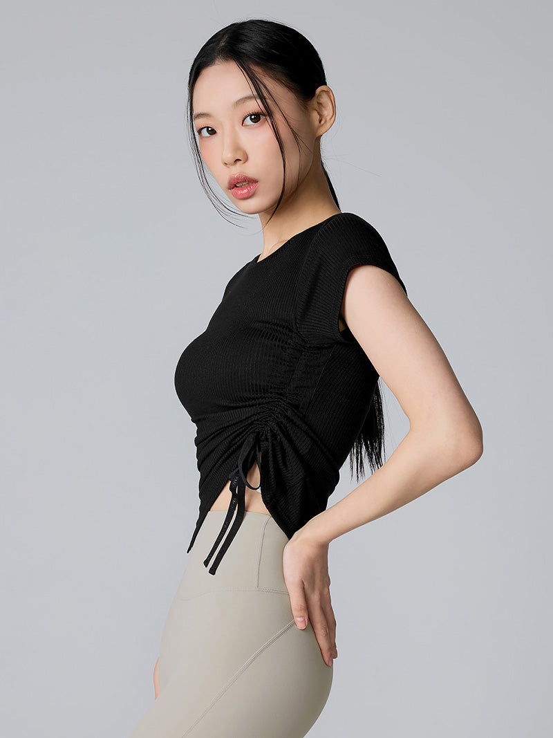 XTFST10J3 ソフトリブ サイドリボン付き 2WAY 半袖