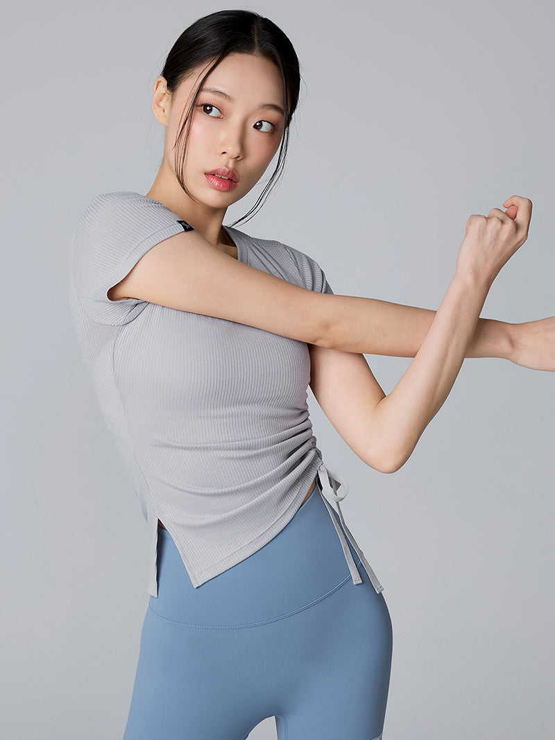 XTFST10J3 ソフトリブ サイドリボン付き 2WAY 半袖