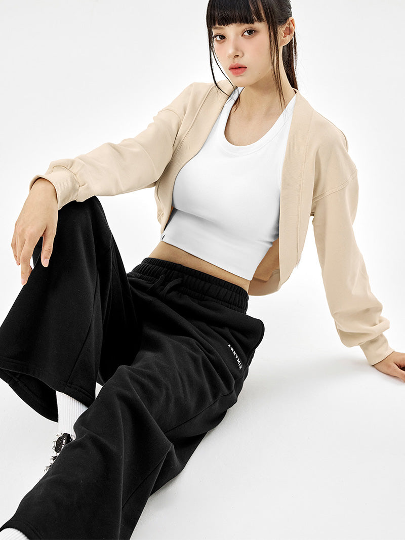 【NEW COLOR】XTFTP11J3 裏起毛 コットン混 ワイドパンツ (単品)