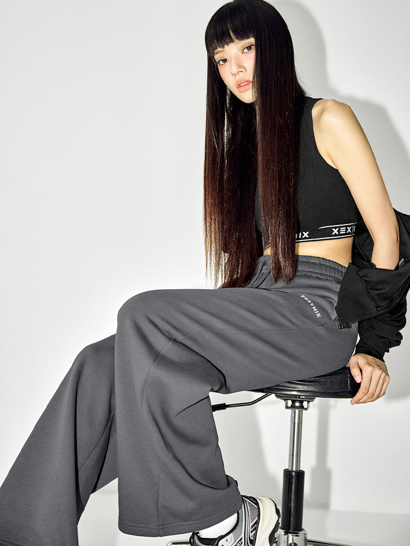 【NEW COLOR】XTFTP11J3 裏起毛 コットン混 ワイドパンツ (単品)