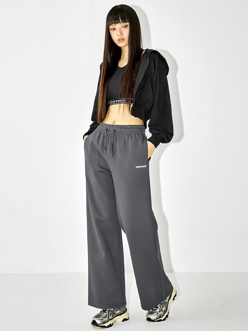 【NEW COLOR】XTFTP11J3 裏起毛 コットン混 ワイドパンツ (単品)