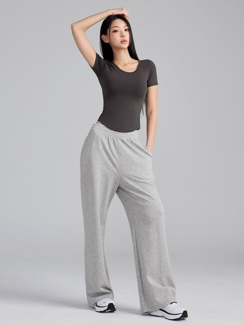 コットン混 ワイドパンツ (単品)