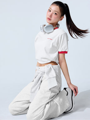 コットン混 ワイドパンツ (単品)