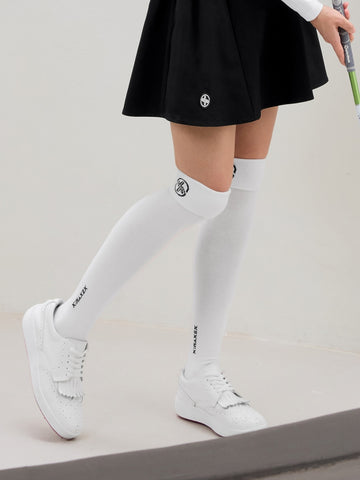 滑り止め付き 折り返し ニーハイソックス