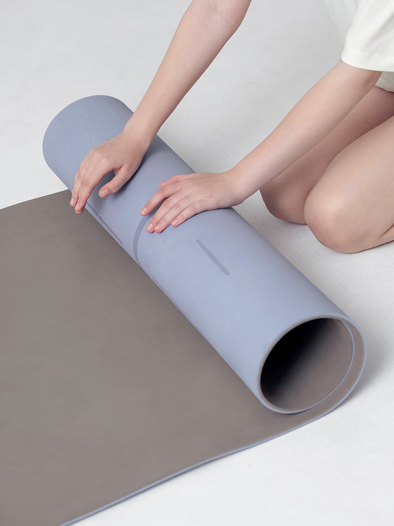 金山杉　60cm！大きなヨガウェッジ③ バランス ワイド ヨガマット マルチバンド付き