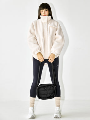 中綿入り キルティング クロスバッグ