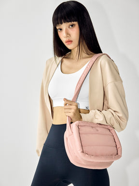 中綿入り キルティング クロスバッグ