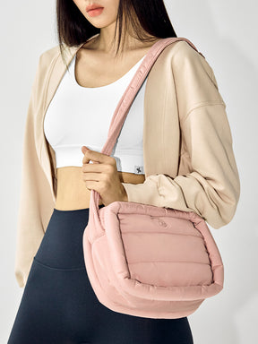 中綿入り キルティング クロスバッグ