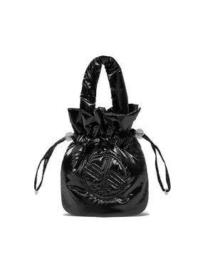 グロッシー 中綿入り バケットバッグ