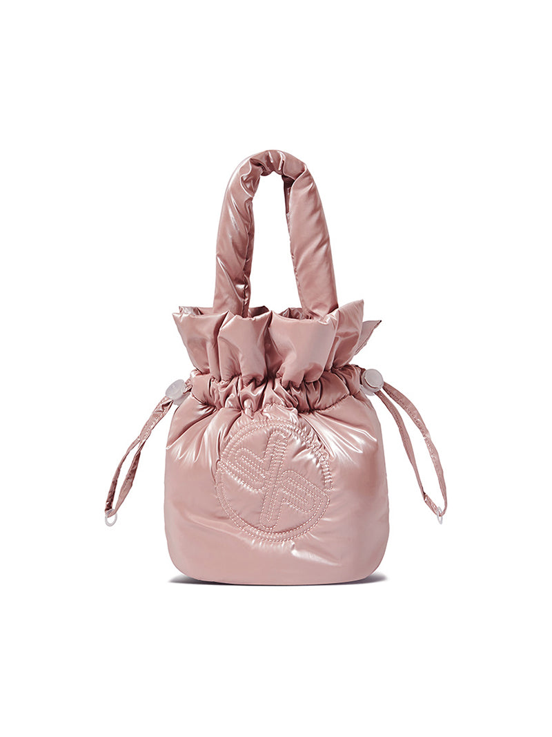 グロッシー 中綿入り バケットバッグ