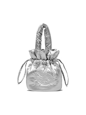 グロッシー 中綿入り バケットバッグ